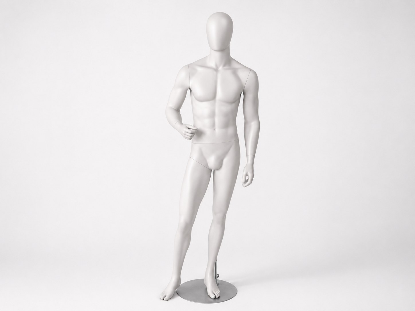 Rodney male mannequin with a right arm accent